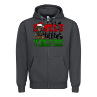 Smoke Santa's Little Yelper Zipper Hoodie - FaDigitalArtStudio