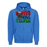 True Royal Santa's Little Yelper Zipper Hoodie - FaDigitalArtStudio