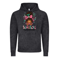 Vintage Black Surgical Technologist Afro Messy Bun Vintage Hoodie - texasbilliewilder