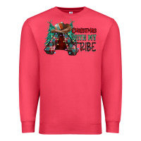 Cardinal Christmas with tribe Premium Sweatshirt - CowhideDigitalArt