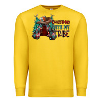 Lemon Christmas with tribe Premium Sweatshirt - CowhideDigitalArt