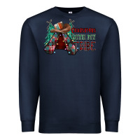Navy Christmas with tribe Premium Sweatshirt - CowhideDigitalArt