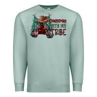 Christmas With Tribe Premium Sweatshirt | Teevron