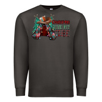 Smoke Christmas with tribe Premium Sweatshirt - CowhideDigitalArt