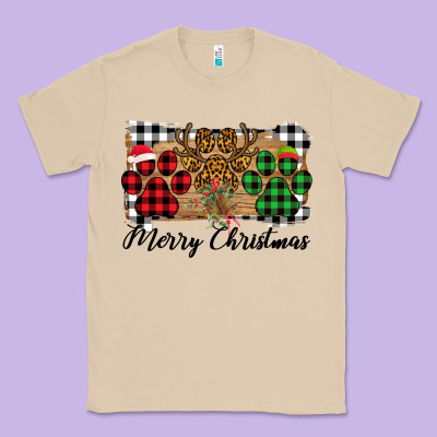 Merry Christmas Paws Classic Tee Designed By Bettercallsaul