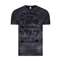 Cloud Black something wicked this way comes witchcraft halloween 2021 t shirt Vintage Tee - longCreatives