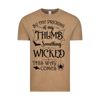 Vintage Coffee something wicked this way comes witchcraft halloween 2021 t shirt Vintage Tee - longCreatives