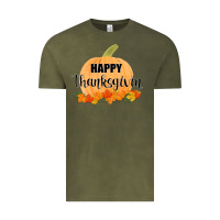 Vintage Olive Happy Thanksgiving Vintage Tee - Bettercallsaul