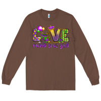 Chestnut Love Mardi Gras Y'all Long Sleeve Tee - HowdyJamesFarm