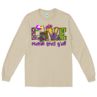 Mushroom Love Mardi Gras Y'all Long Sleeve Tee - HowdyJamesFarm