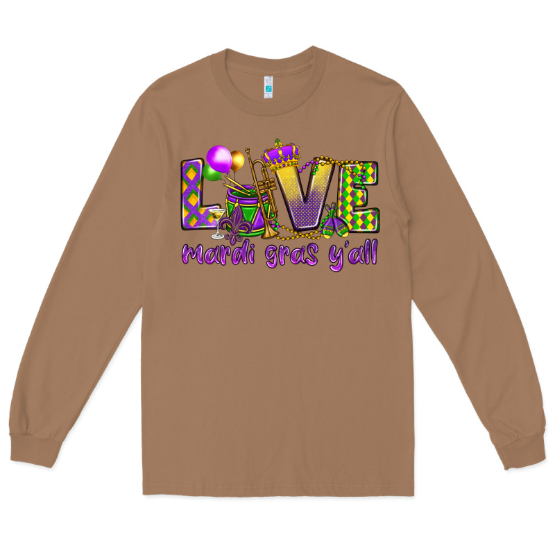 Love Mardi Gras Y'all Long Sleeve Tee by HowdyJamesFarm | Teevron