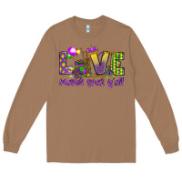 Toasted Coconut Love Mardi Gras Y'all Long Sleeve Tee - HowdyJamesFarm