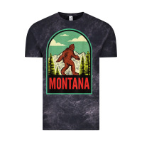 Cloud Black montana vintage bigfoot travel Vintage Tee - longCreatives