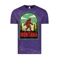 Cloud Purple montana vintage bigfoot travel Vintage Tee - longCreatives