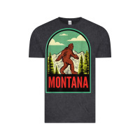 Vintage Black montana vintage bigfoot travel Vintage Tee - longCreatives