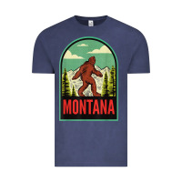 Vintage Denim montana vintage bigfoot travel Vintage Tee - longCreatives