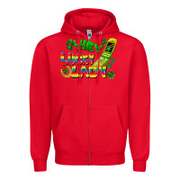 Red Hey lucky lady flip phone Zipper Hoodie - FaDigitalArtStudio