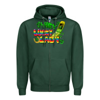 Sports Green Hey lucky lady flip phone Zipper Hoodie - FaDigitalArtStudio