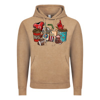 Vintage Coffee Football coffee cups Vintage Hoodie - NancyCooperArtShop