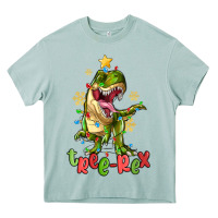 Arona tree rex trex christmas dinosaur Heavy Core Tee - MaliasSmallBusiness
