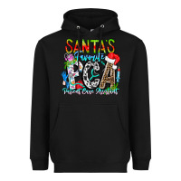 Black Santas Favorite PCA Patient Care Assistant Heavyweight Hoodie - CowhideDigitalArt