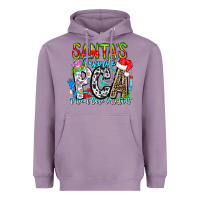 Lavender Santas Favorite PCA Patient Care Assistant Heavyweight Hoodie - CowhideDigitalArt