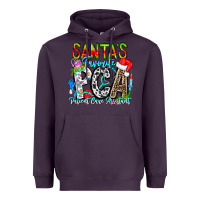 Plum Santas Favorite PCA Patient Care Assistant Heavyweight Hoodie - CowhideDigitalArt