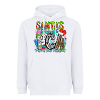 White Santas Favorite PCA Patient Care Assistant Heavyweight Hoodie - CowhideDigitalArt