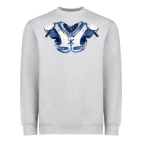 Heather Grey practice jersey fa element 1 Heavyweight Sweatshirt - FaDigitalArtStudio