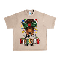 French Oak assistant director life afro messy bun Urban Heavy Tee - texasbilliewilder