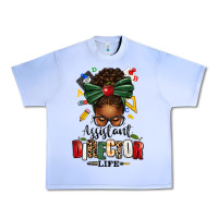 Grape Ice assistant director life afro messy bun Urban Heavy Tee - texasbilliewilder