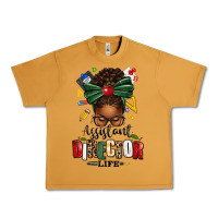 Peanut Butter assistant director life afro messy bun Urban Heavy Tee - texasbilliewilder