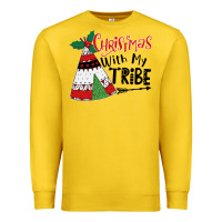 Lemon Christmas with my tribe boho Premium Sweatshirt - CowhideDigitalArt