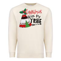 Sandshell Christmas with my tribe boho Premium Sweatshirt - CowhideDigitalArt
