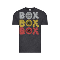 Vintage Black Vintage Retro Box Box Box Formula Racing Vintage Tee - longCreatives