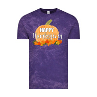 Cloud Purple Happy Thanksgiving Vintage Tee - Bettercallsaul