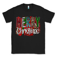 Black Merry Christmas Buffalo Plaid Leopard Classic Tee - Bettercallsaul
