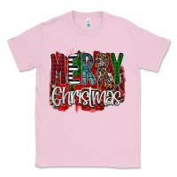 Bubblegum Pink Merry Christmas Buffalo Plaid Leopard Classic Tee - Bettercallsaul