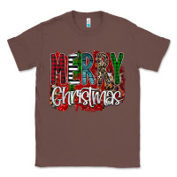 Chestnut Merry Christmas Buffalo Plaid Leopard Classic Tee - Bettercallsaul