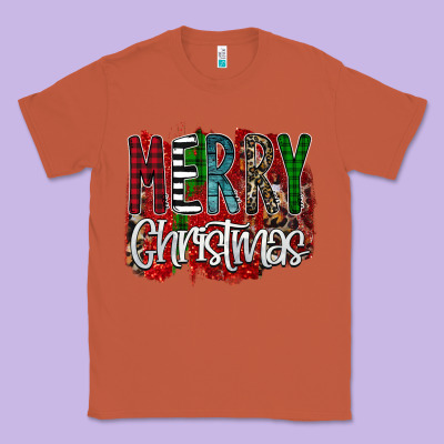 Merry Christmas Buffalo Plaid Leopard Classic Tee Designed By Bettercallsaul