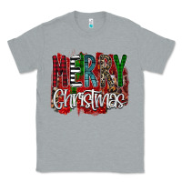Heather Grey Merry Christmas Buffalo Plaid Leopard Classic Tee - Bettercallsaul