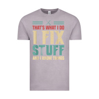 Vintage Zinc that's what i do   i fix stuff and i know things Vintage Tee - longCreatives