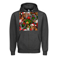 Charcoal Heather christmas horse leopard Zipper Hoodie - FaDigitalArtStudio