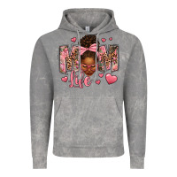 Cloud Rock Afro Messy Bun Mom Life Vintage Hoodie - texasbilliewilder