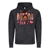 Vintage Black Afro Messy Bun Mom Life Vintage Hoodie - texasbilliewilder