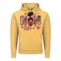 Vintage Mustard Afro Messy Bun Mom Life Vintage Hoodie - texasbilliewilder