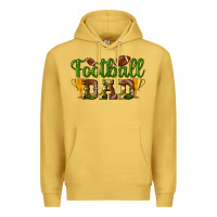 Antique Gold Football Dad Premium Hoodie - BundleAndBundleShop