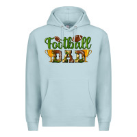 Blue Mist Football Dad Premium Hoodie - BundleAndBundleShop