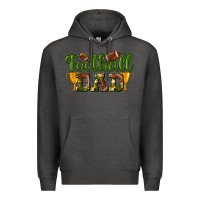 Charcoal Heather Football Dad Premium Hoodie - BundleAndBundleShop