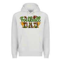 Dove Grey Football Dad Premium Hoodie - BundleAndBundleShop